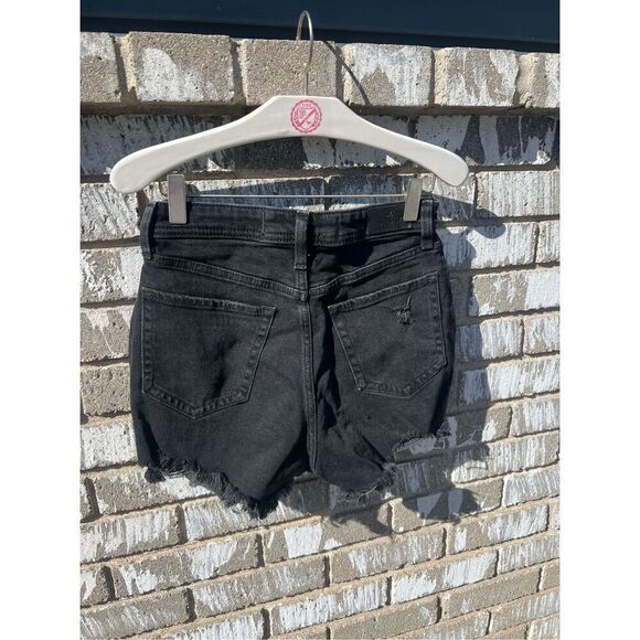 Hollister Black Curvy Ultra High-Rise Mom Short 3” Shorts Woman’s Size 25 - Picture 5 of 10